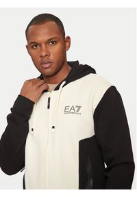 EA7 Emporio Armani Bluza 6DPM34 PJVTZ 1713 Beżowy Regular Fit. Kolor: beżowy. Materiał: bawełna