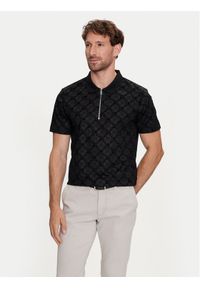 JOOP! Polo 17 JJ-16Benito 30044424 Czarny Modern Fit. Typ kołnierza: polo. Kolor: czarny. Materiał: bawełna