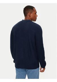 Wrangler Kardigan 112357288 Granatowy Relaxed Fit. Kolor: niebieski. Materiał: wełna #3