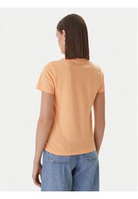 Hugo - HUGO T-Shirt Classic 50513667 Pomarańczowy Slim Fit. Kolor: pomarańczowy. Materiał: bawełna #4