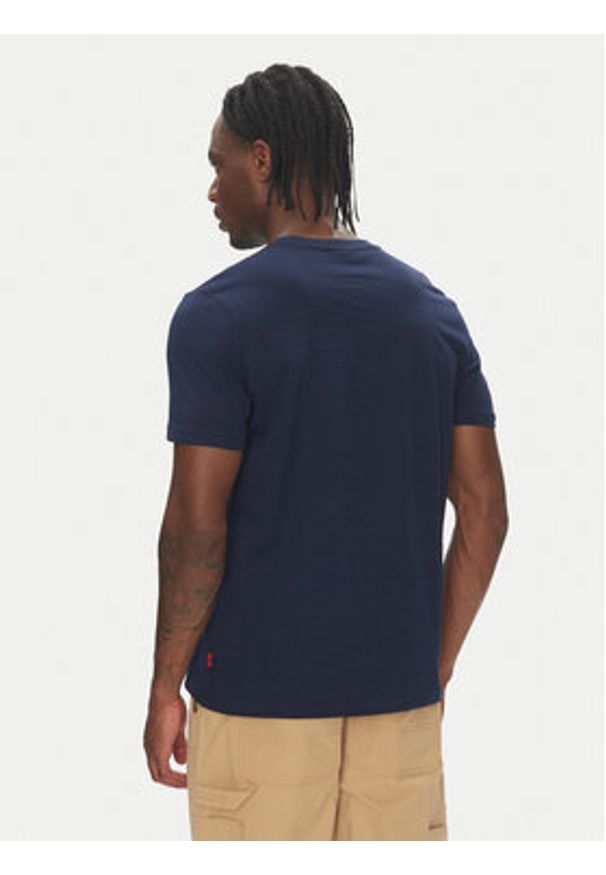 Robe di Kappa T-Shirt Dorel 64131EW Granatowy Regular Fit. Kolor: niebieski. Materiał: bawełna