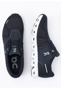 Sneakersy męskie czarne On Running Cloud 5. Okazja: na spacer, na co dzień. Zapięcie: sznurówki. Kolor: czarny. Materiał: materiał. Sport: bieganie #3