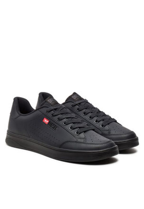 Diesel Sneakersy S-Athene Vtg Y03282 P6325 H1669 Czarny. Kolor: czarny. Materiał: skóra