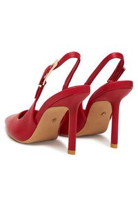 DeeZee Szpilki 6-705-8 Czerwony. Kolor: czerwony. Materiał: skóra. Obcas: na szpilce #5