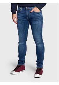 Pepe Jeans Jeansy Finsbury PM206321 Niebieski Skinny Fit. Kolor: niebieski