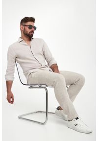 Spodnie męskie lniane Sake JOOP!. Materiał: len