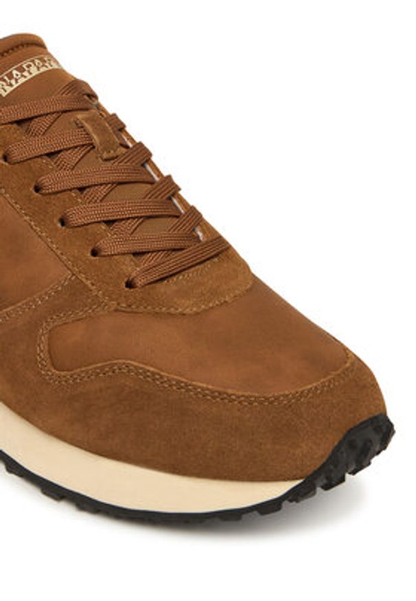 Napapijri Sneakersy Uomo NP0A88X3 Brązowy. Kolor: brązowy. Materiał: skóra, zamsz