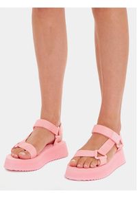 Tommy Jeans Sandały Tjw Eva Sandal EN0EN02466 Różowy. Kolor: różowy. Materiał: materiał