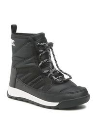 sorel - Sorel Śniegowce Youth Whitney II Short Lace Up NC3903-010 Czarny. Kolor: czarny. Materiał: materiał #6