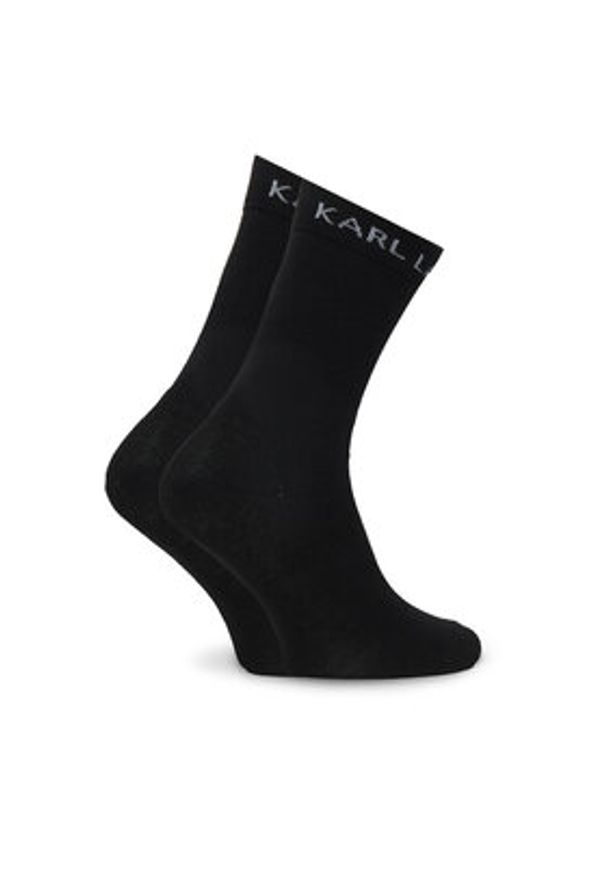 Karl Lagerfeld - KARL LAGERFELD Skarpety długie A4M47045 Czarny. Kolor: czarny. Materiał: bawełna