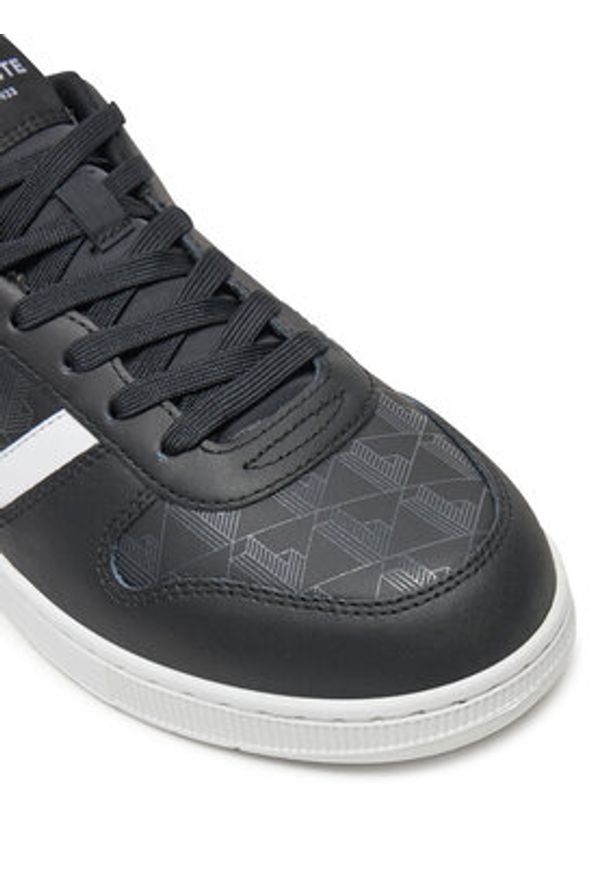 Lacoste Sneakersy T-Clip 7-48SMA0030 Czarny. Kolor: czarny. Materiał: skóra