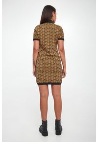 Sukienka mini logowana DKNY. Długość: mini #3