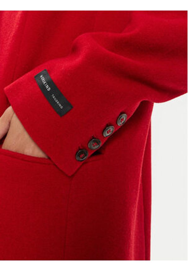 Herskind Płaszcz wełniany Drew 5381158 Czerwony Regular Fit. Kolor: czerwony. Materiał: syntetyk