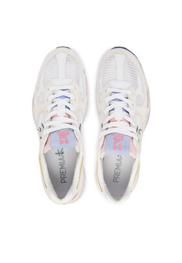 Premiata Sneakersy Mased Var 8206 Kremowy. Kolor: kremowy. Materiał: skóra