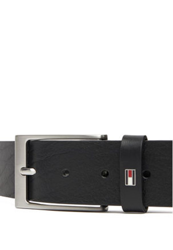 TOMMY HILFIGER - Tommy Hilfiger Pasek Męski Layton 4.0 AM0AM13569 Czarny. Kolor: czarny. Materiał: skóra