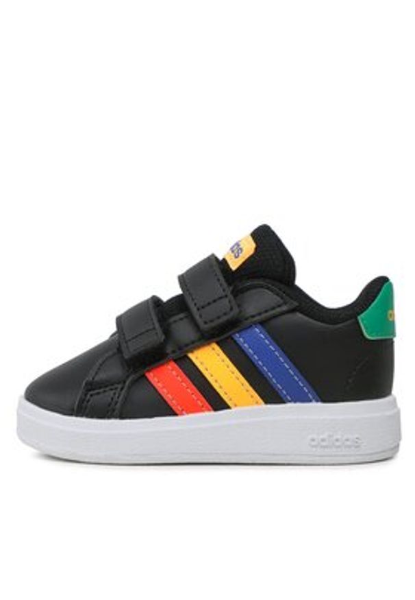 Adidas - adidas Sneakersy Grand Court Lifestyle Hook and Loop Shoes HP8918 Czarny. Kolor: czarny. Materiał: syntetyk