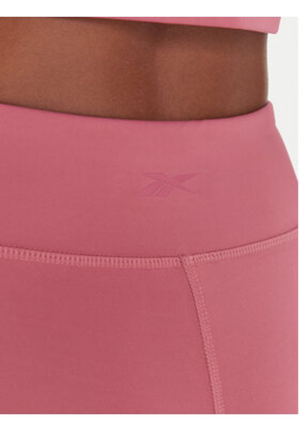 Reebok Legginsy Harlow Lux RK25183CCW Różowy Slim Fit. Kolor: różowy. Materiał: syntetyk