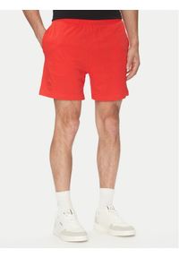 Kappa Szorty sportowe Logo Korpo Cabas 303HZE0 Czerwony Regular Fit. Kolor: czerwony. Materiał: bawełna. Styl: sportowy