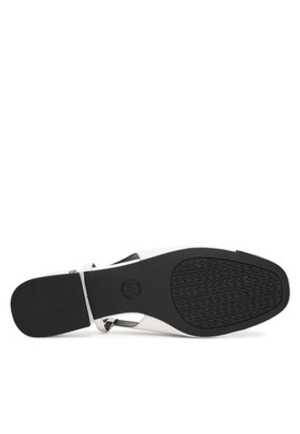 MICHAEL Michael Kors Baleriny Perla 40R4PLFP1L Biały. Kolor: biały. Materiał: skóra