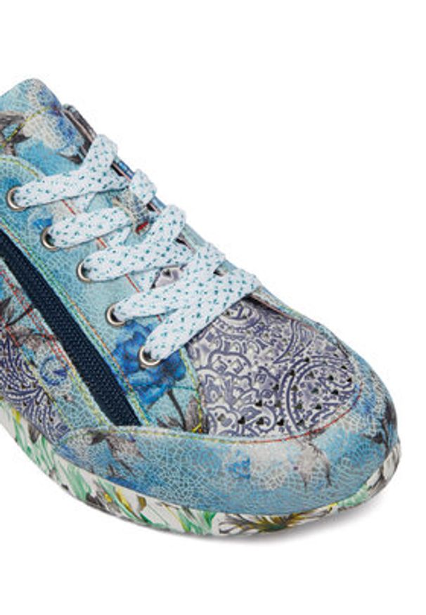 Laura Vita Sneakersy Joctao 06 Niebieski. Kolor: niebieski. Materiał: skóra