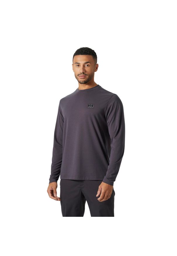 Dżersej z długim rękawem Helly Hansen Skog Graphic. Kolor: fioletowy. Materiał: jersey. Długość rękawa: długi rękaw. Długość: długie