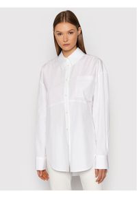 MSGM Koszula 3141MDE12 217603 Biały Oversize. Kolor: biały. Materiał: bawełna