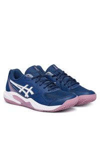 Asics Buty do tenisa Gel-Dedicate 9 Clay 1042A314 Granatowy. Kolor: niebieski. Materiał: skóra. Sport: tenis #2