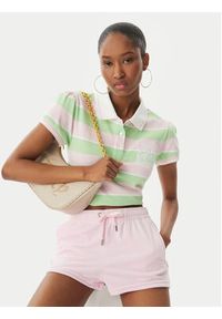 Juicy Couture Polo Juicy Puff JCGCT126015 Zielony Slim Fit. Typ kołnierza: polo. Kolor: zielony. Materiał: bawełna #5