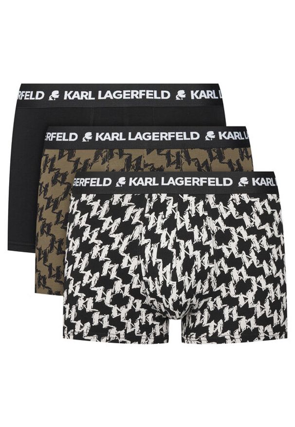 Karl Lagerfeld - KARL LAGERFELD Komplet 3 par bokserek A4M47001 Kolorowy. Materiał: bawełna. Wzór: kolorowy