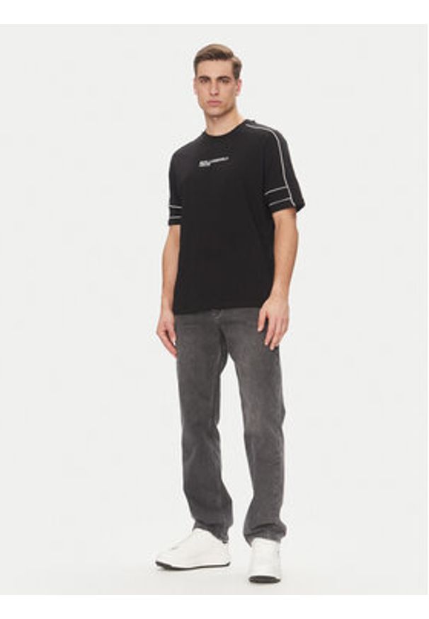 Karl Lagerfeld Jeans T-Shirt A2M17052 Czarny Relaxed Fit. Kolor: czarny. Materiał: bawełna