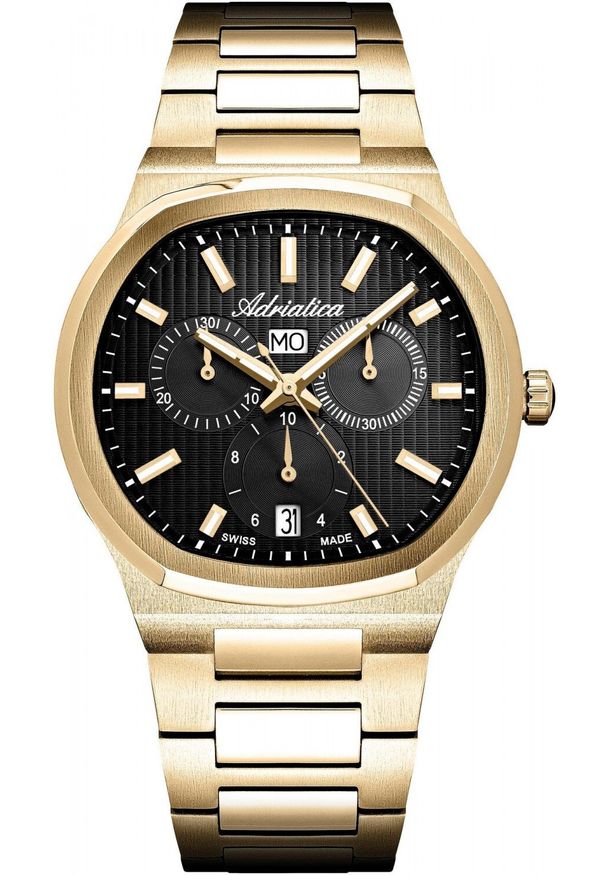 Zegarek Adriatica Zegarek męski Adriatica A8349.1114CH złoty. Kolor: złoty