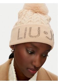 Liu Jo Czapka 2F4054 M0300 Beżowy. Kolor: beżowy. Materiał: wełna #3