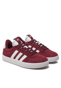 Adidas - adidas Sneakersy Vl Court 3.0 IF4457 Bordowy. Kolor: czerwony. Materiał: skóra, zamsz #2