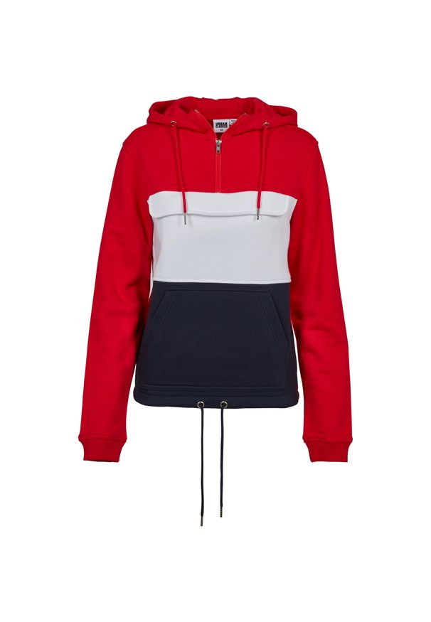 Urban Classics - Damska bluza z kapturem urban Classic sweat pull over. Typ kołnierza: kaptur. Kolor: niebieski, czerwony, wielokolorowy
