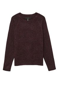 Vero Moda Sweter Doffy 10201022 Bordowy Regular Fit. Kolor: czerwony. Materiał: syntetyk #4