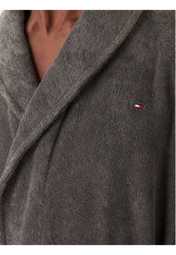 TOMMY HILFIGER - Tommy Hilfiger Szlafrok 2S87905539 Szary. Kolor: szary. Materiał: bawełna
