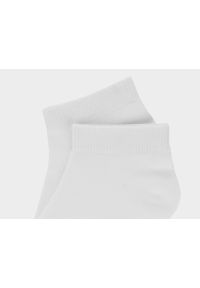 outhorn - Skarpetki casual przed kostkę (2-pack) damskie Outhorn - białe. Kolor: biały. Materiał: włókno #2