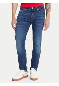 Tommy Jeans Jeansy Austin DM0DM21891 Granatowy Slim Fit. Kolor: niebieski