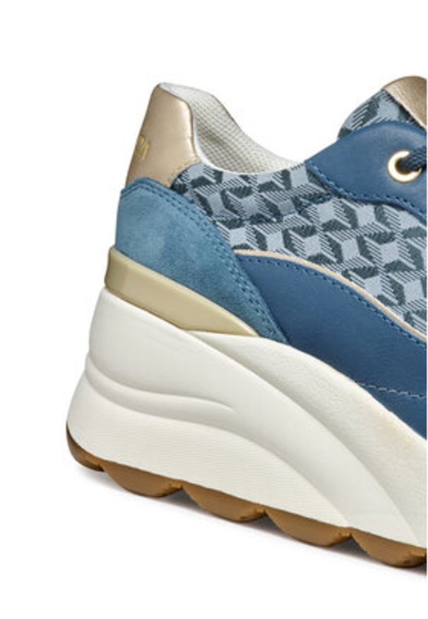 Geox Sneakersy D Spherica Ec13 D45WAA 085DS C4005 Niebieski. Kolor: niebieski. Materiał: materiał