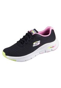 skechers - Buty do chodzenia damskie Skechers Arch Fit Infinity Cool. Zapięcie: sznurówki. Kolor: wielokolorowy, czarny. Materiał: guma, materiał, tkanina, syntetyk. Szerokość cholewki: normalna. Sport: turystyka piesza