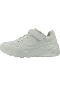 skechers - Buty do chodzenia dla dzieci Skechers Uno Lite. Kolor: zielony. Materiał: materiał, syntetyk. Sport: turystyka piesza