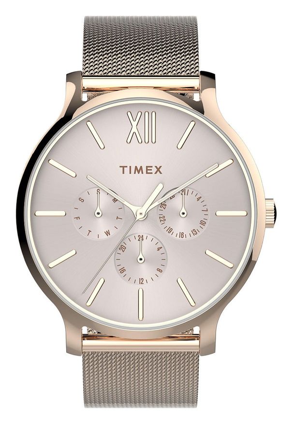 Timex - Zegarek TW2T74500. Kolor: złoty