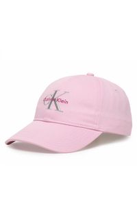 Calvin Klein Czapka z daszkiem Monologo Embroidery Baseball Hat LV04K5026G Różowy. Kolor: różowy. Materiał: bawełna #1