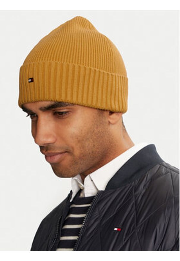 TOMMY HILFIGER - Tommy Hilfiger Czapka Flag AM0AM12796 Żółty. Kolor: żółty. Materiał: bawełna