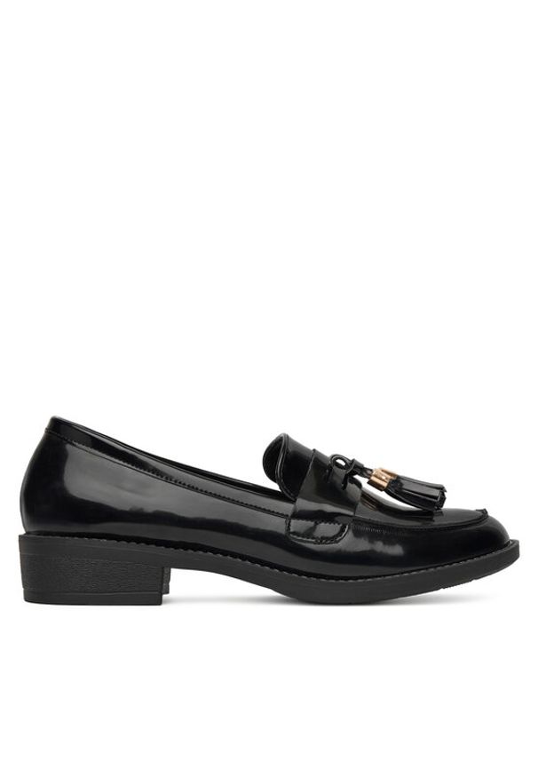 DeeZee Loafersy 13093-2 Czarny. Kolor: czarny. Materiał: skóra