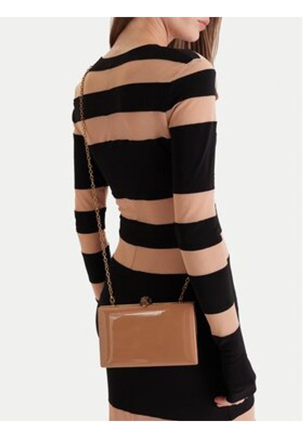 Kurt Geiger Torebka Kensington Clutch 9544348309 Brązowy. Kolor: brązowy. Materiał: skórzane