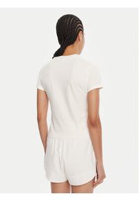 Reebok T-Shirt RK25309CCW Biały Slim Fit. Kolor: biały. Materiał: bawełna #5