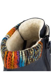 Rieker Trzewiki Z0445-14 Niebieski. Kolor: niebieski. Materiał: materiał #7