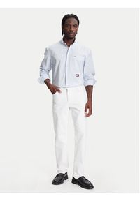 TOMMY HILFIGER - Tommy Hilfiger Koszula F1 Movie Bengal MW0MW41382 Błękitny Regular Fit. Kolor: niebieski. Materiał: bawełna #3