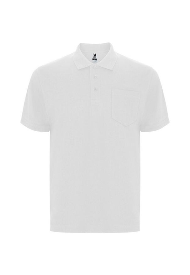 ROLY - Koszulka Polo Z Krótkim Rękawem Dla Dorosłych Unisex Centauro Premium. Typ kołnierza: polo. Kolor: biały. Długość rękawa: krótki rękaw. Długość: krótkie
